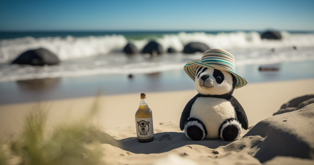 Южная Африка, панда, коктейль, шляпа, море